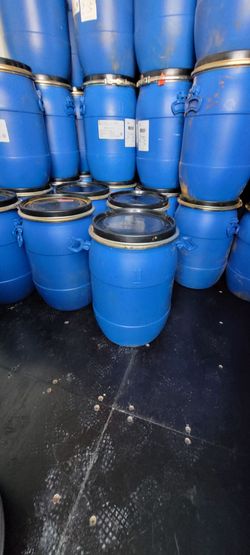 100% Food Grade 15-Gallon Removable Lid Barrels