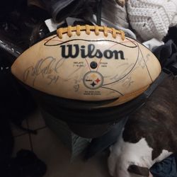 Steelers Ball Signed  7 Players