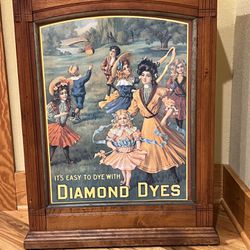 Antique Diamond Dyes Cabinet