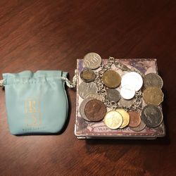 Ross Simons’ Lira Coins Charm Bracelet 