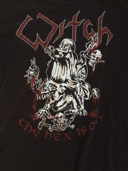 Witch Hollywood rock ‘n’ roll band From the 80s black concert T-shirt