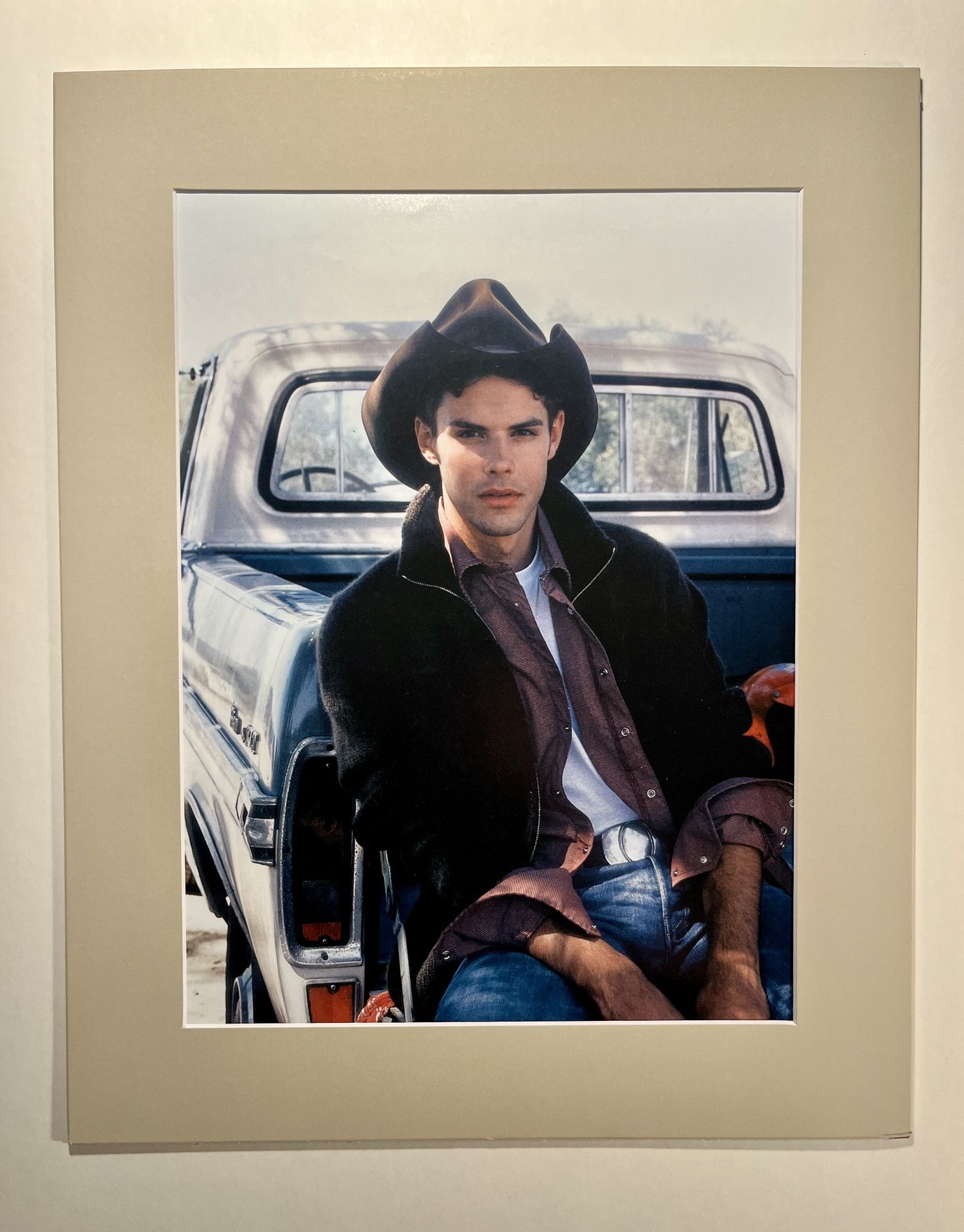 Original Male Model Cowboy Photograph by Aldo Rossi 15.5" x 12"
