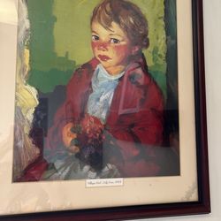 Village Girl 1915 Framed 