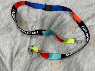 FIFA World Cup 2026 Collectible Lanyard - Double Hook Multi-Color Pattern