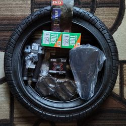 NEW Bicycle Bmx Parts Bundle 20" Black