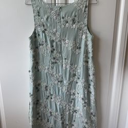 Aidan Mattox Sequin Beaded Teal Dress Size 4