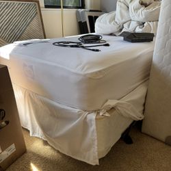 Twin Bed, Frame, Mattress 