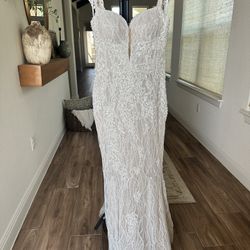 Wona Concept “Gabi” Wedding Dress + Cathedral Veil – $850 (Retail $4,100)
