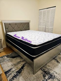 NEW QUEEN PILLOW TOP MATTRESS AND BOX SPRING