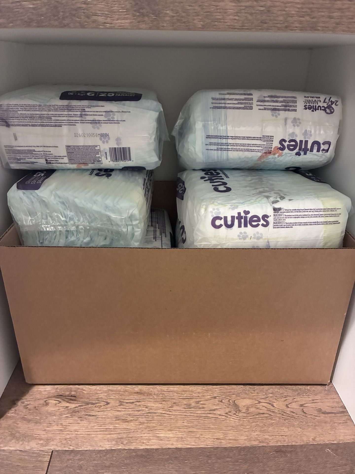 Cuties Diapers, Sizes 5 And 6