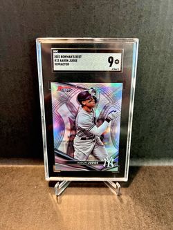 š„š„Aaron Judge 2022 Bowman's Best Refractor #33 New York Yankees Tuxedo Slab SGC 9 MINT