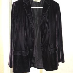 Crush Velvet Purple Jacket