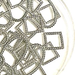Lot Of Geometric Rope Beads