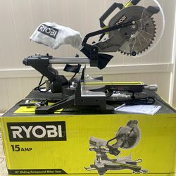 Ryobi 15 Amp 10 " Corded Sliding Compound Miter Saw