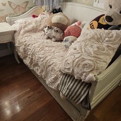 RH Bellina Arched Panel Daybed + Trundle (Heirloom White)