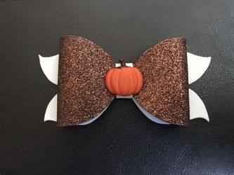 Handmade Pumpkin Bow