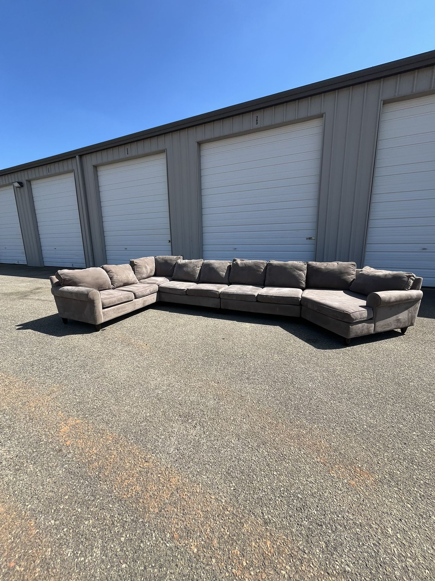 Large Sectional Couch With Cuddler Free Delivery 