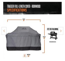 Traeger Ironwood Full Length Grill Cover
