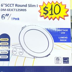 Falenco 6" Round Slim LED Downlight