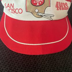 Vintage 1980’s 49ers Visor Cap Hat