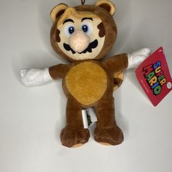 New Mario Raccoon / Tanooki Mario Plush Keychain 