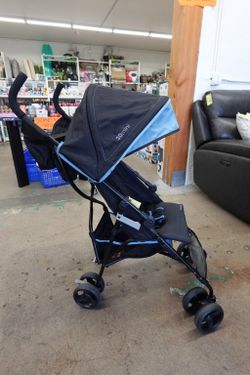 Ingenuity 3D Mini Convenience Lightweight Stroller with Compact Fold – Blue/Gray