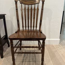8 Solid Oak Dining Chairs