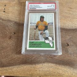 1983 Fritsch Jose Canseco PSA 8