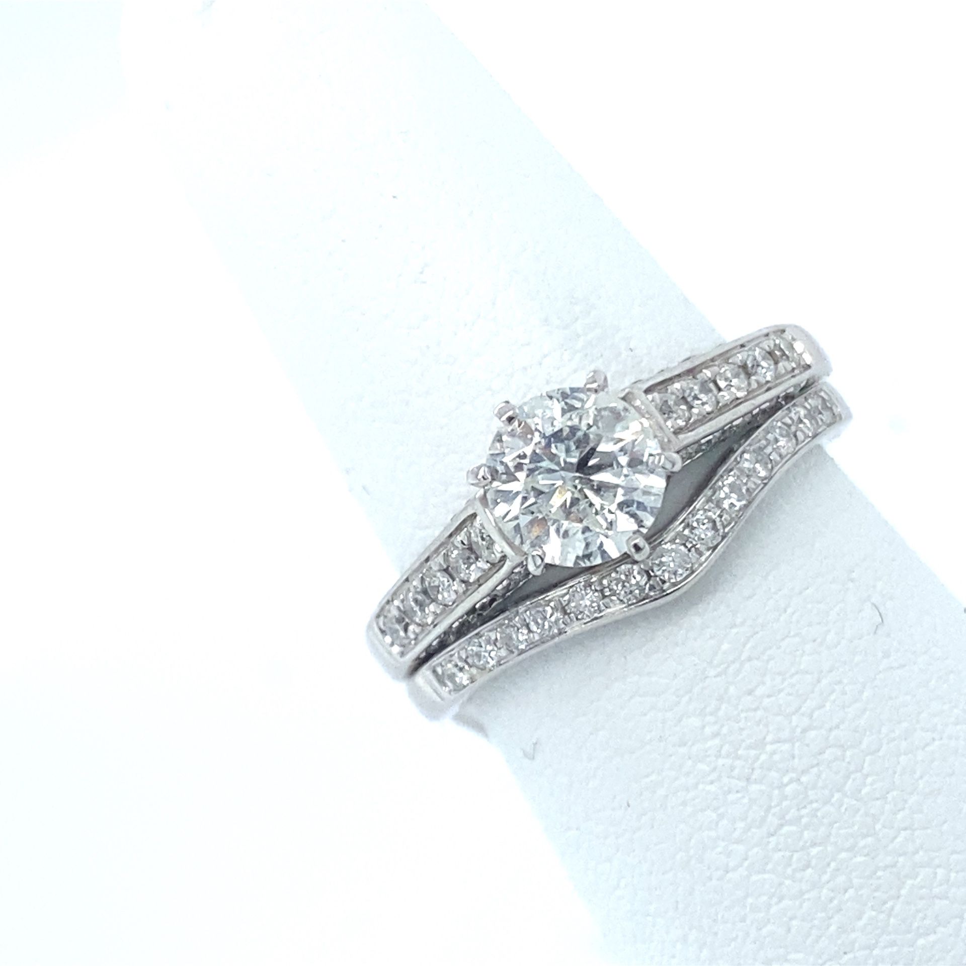 14kt Diamond wedding ring set