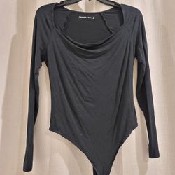 Abercrombie & Fitch Black Bodysuit Size-S