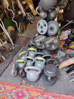 KETTLEBELLS  (SINGLE) :  5lb. = $8 / 10lb. =$10 / 15LB. = $20  & $30 / 25LB. = $45 / 30LB. = $55 / 35LB. = $60 / 40LB. = $65 / 45LB. = $70 / 50LB. = $