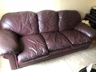 Extremely comfortable leather couch
