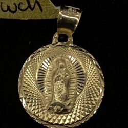 $150 Yellow Gold Virgin Mary Charm