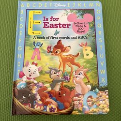 Disney ABC Learning Book, Letters to Trace & 100 Flaps, Very Good Condition, Disney Kid’s Book