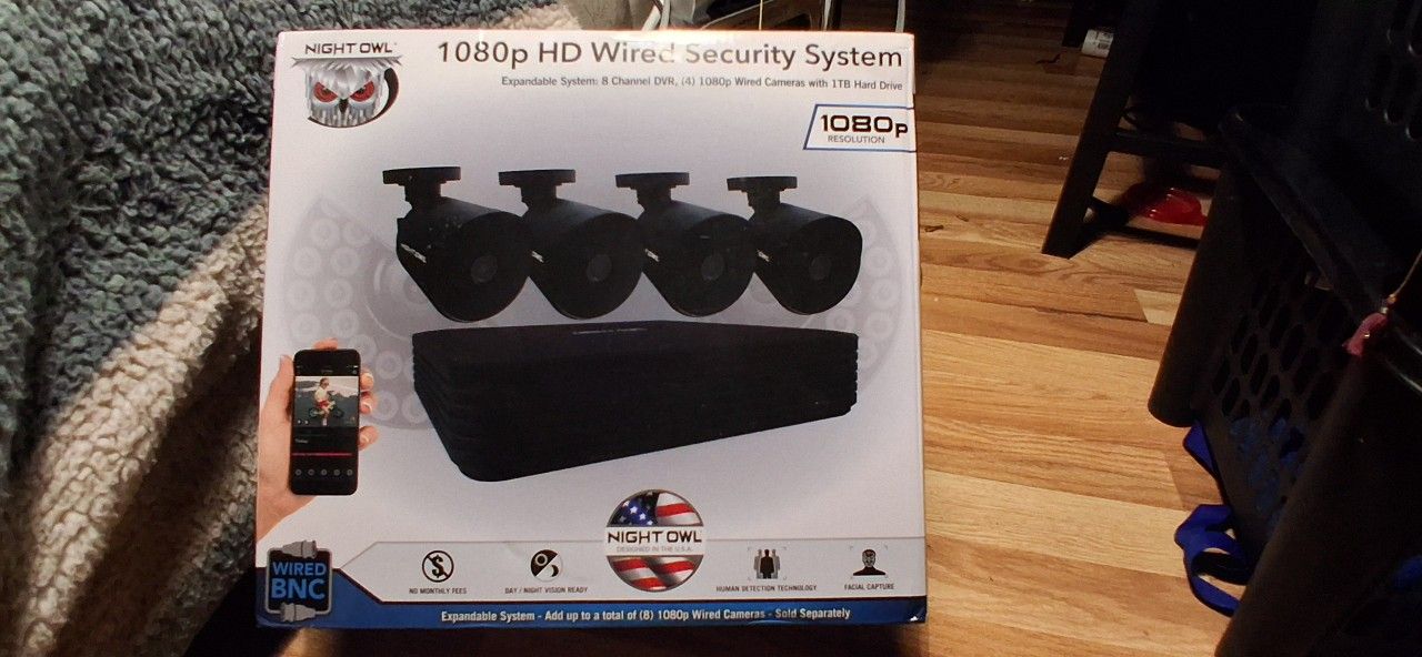 Night Owl 1080p HD Wired Security System – 4 Cameras + DVR, Brand New! OnLy $160 SaVe!!!