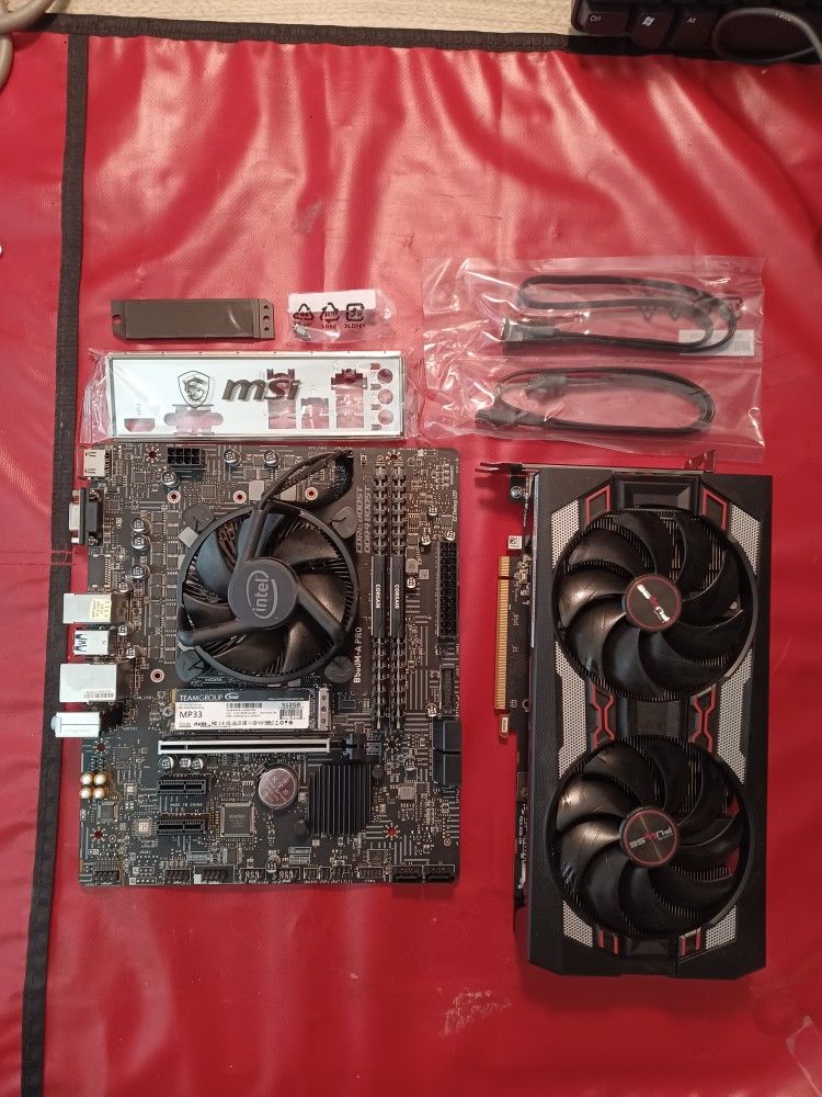 PC Parts Bundle - Intel 10th Gen/RX 5600 XT + RAM, MB & NVMe SSD