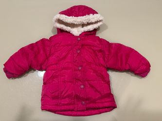Old Navy Baby Puffer Jacket (Pink, 12-18M)