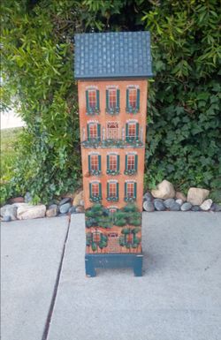 Narrow Shelves in Cabinet Little House 12 1/2" X 10 3/4" X 48" T