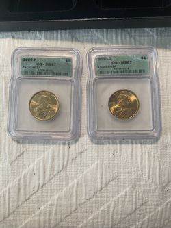 2000 P And D ICG MS67 Sacagawea Coins