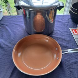 8 qt. Revere Pot & Copper frypan