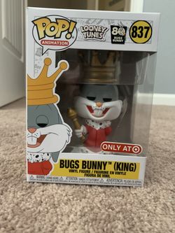 Funko Pop Looney Tunes Bugs Bunny (King) - Target Exclusive. In hand w/ plastic protector