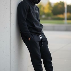 Black Essentials Fear Of God Sweatsuits 