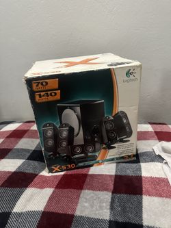 Logitech X-530 Speaker System with Subwoofer, 5.1 Dolby Surround