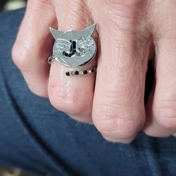 Jackson Galaxy Cat Face Adjustable Ring