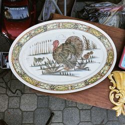 Large 21” Thanksgiving Plate