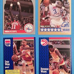 VINTAGE NBA CARDS LEGENDS EWING NIQUE SPUD MANUTE $5