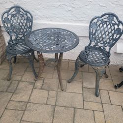 3pc Iron Bistro Set