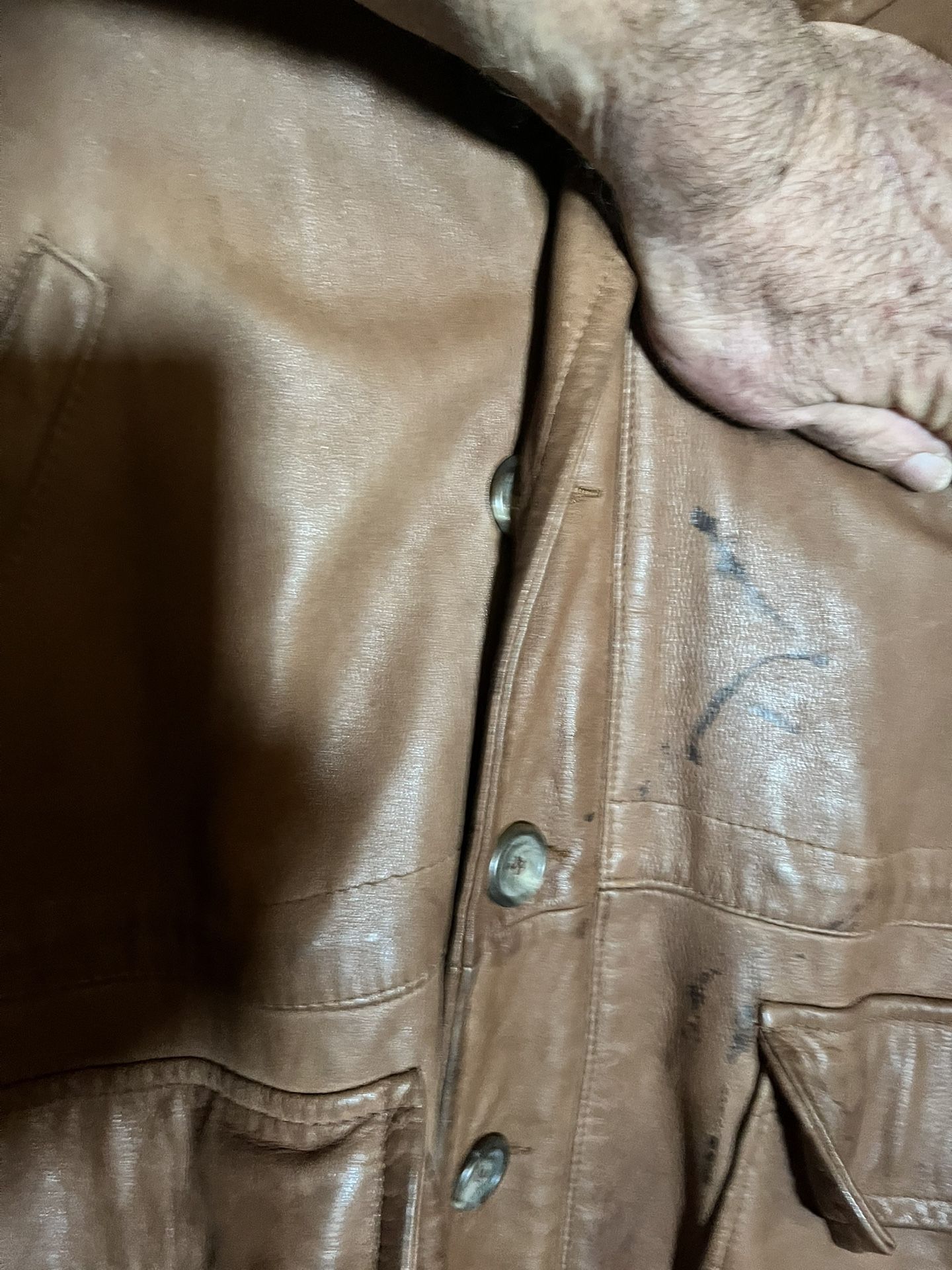 Vintage Ralph Lauren, leather trenchcoat