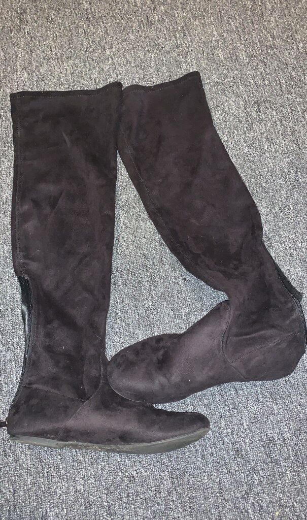 Black long boots