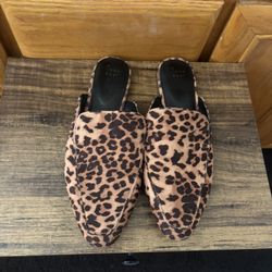 Leopard Print Mule Loafers – Women’s Size 11 – $15 OBO